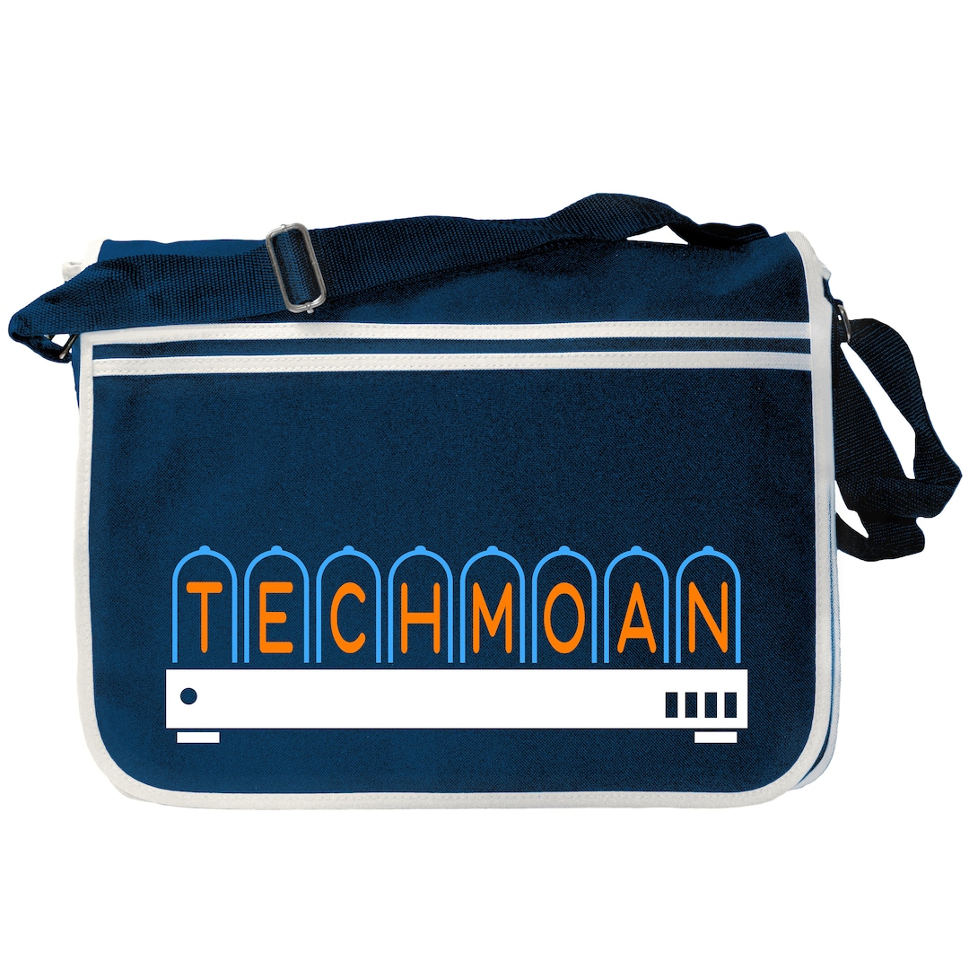 Techmoan Clock Techmoan Nixie Clock Logo Navy Blue Messenger Shoulder Bag - Etsy
