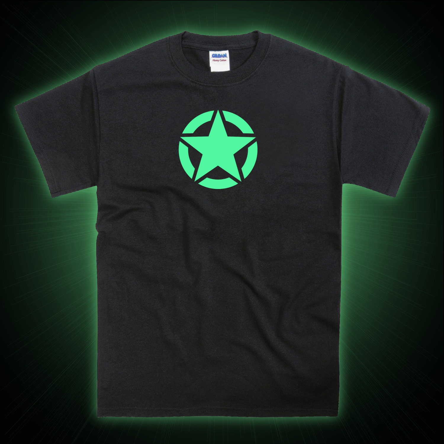 Image of Army Star Glow in The Dark Tshirt