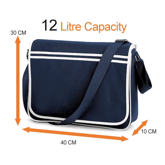 Navy blue messenger bag sales