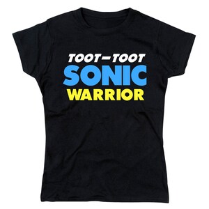 Ladies Toot Toot Sonic Warrior Music Lyric T-shirt