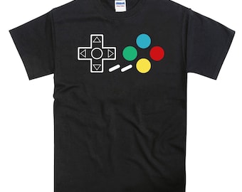 SNES Super Famicom Controller Joypad Buttons Tshirt