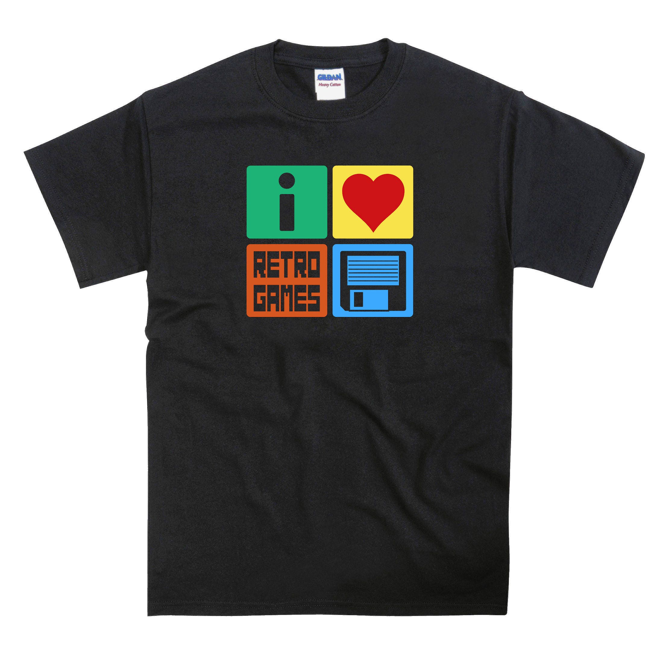 Image of I Love Retro Games Floppy Disk Tshirt