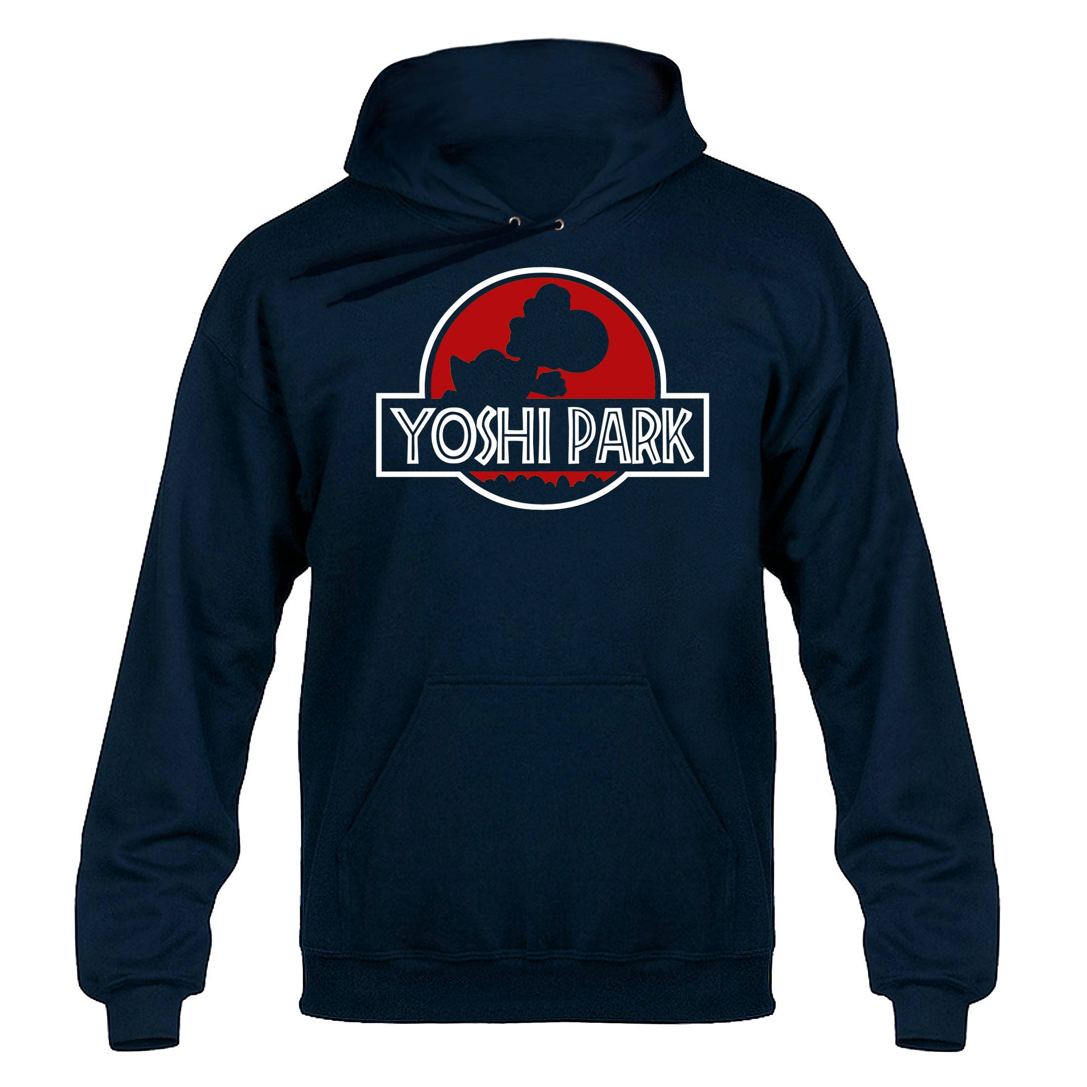 Yoshi Park Movie Jurassic Parody Hoody Hoodie Hooded Sweater | Red Logo