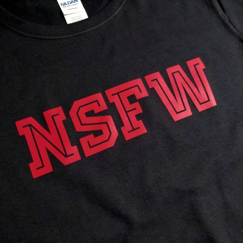 Not Safe for Work NSFW Work Uniform Tshirt - Etsy