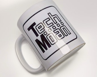 Techmoan Mini Disc Logo Ceramic Tea Coffee Mug (325ml)