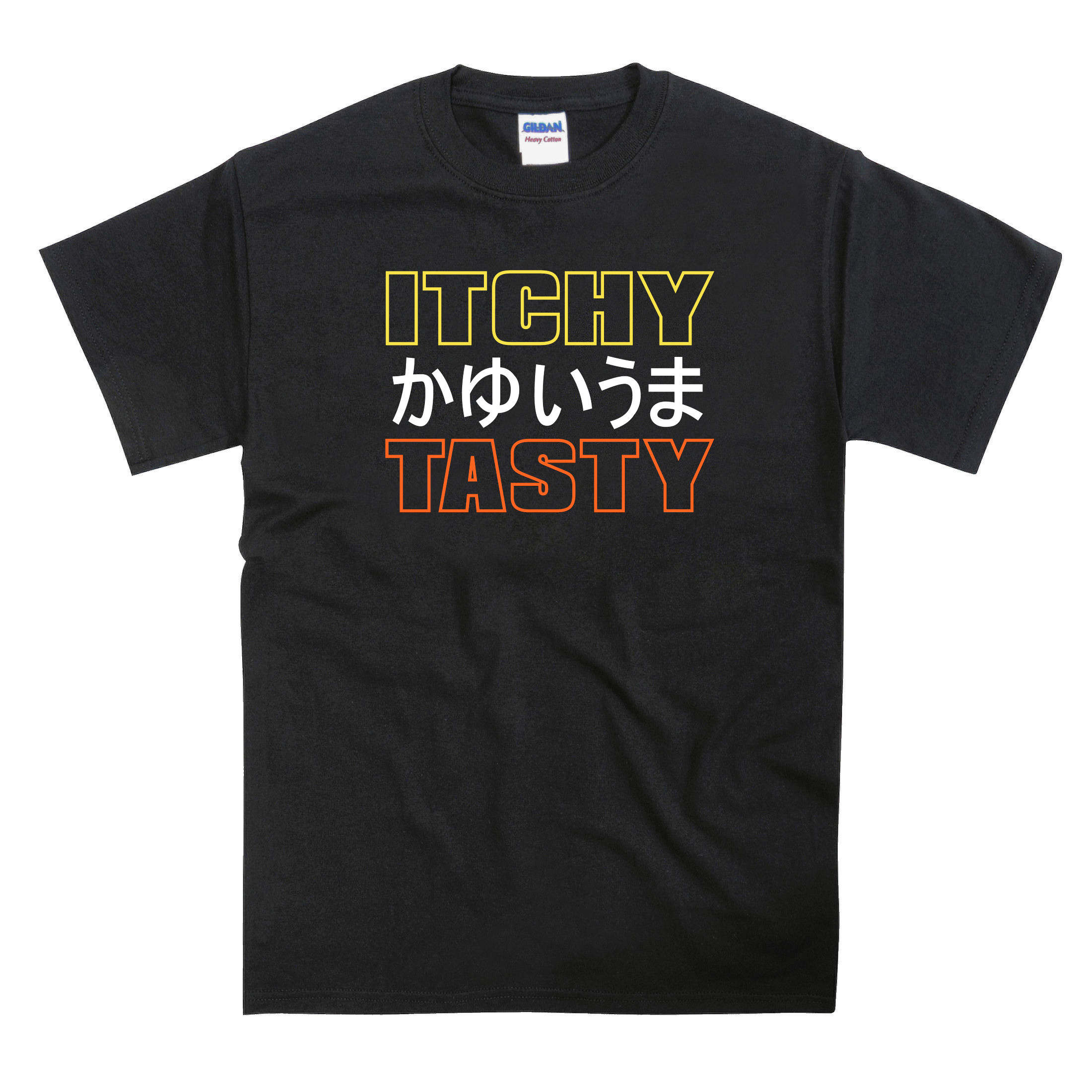 Image of Itchy Tasty Japanese Slogan Tshirt