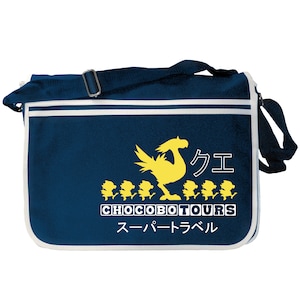 Chocobo Tours Travel Company Navy Blue Messenger Shoulder Bag