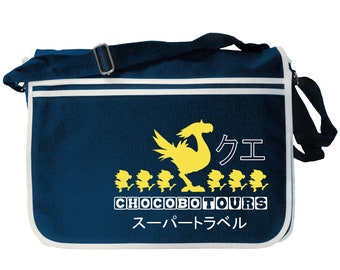 Chocobo Tours Travel Company Navy Blue Messenger Shoulder Bag