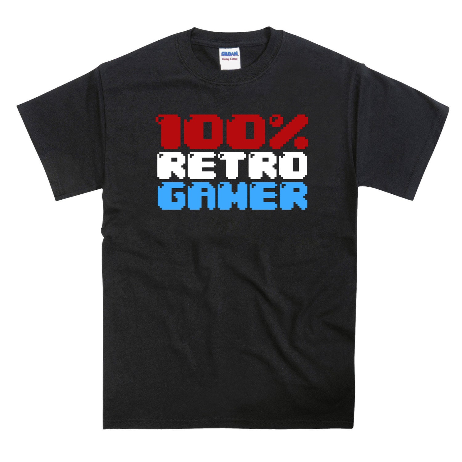 Image of 100% Retro Gamer Slogan Tshirt
