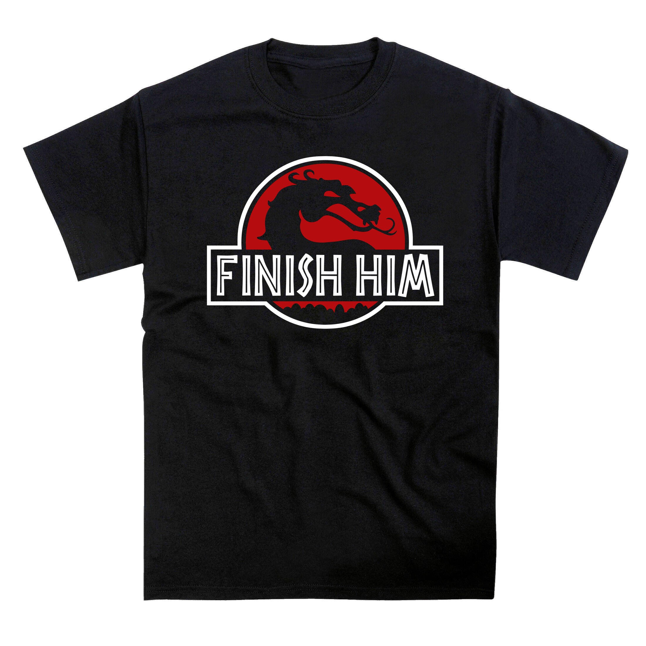Image of Finish Him Jurassic Kombat Parody Tshirt