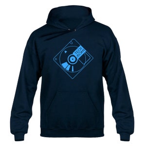 Techmoan Mini Disc Hoody Hoodie Hooded Sweater Navy Blue