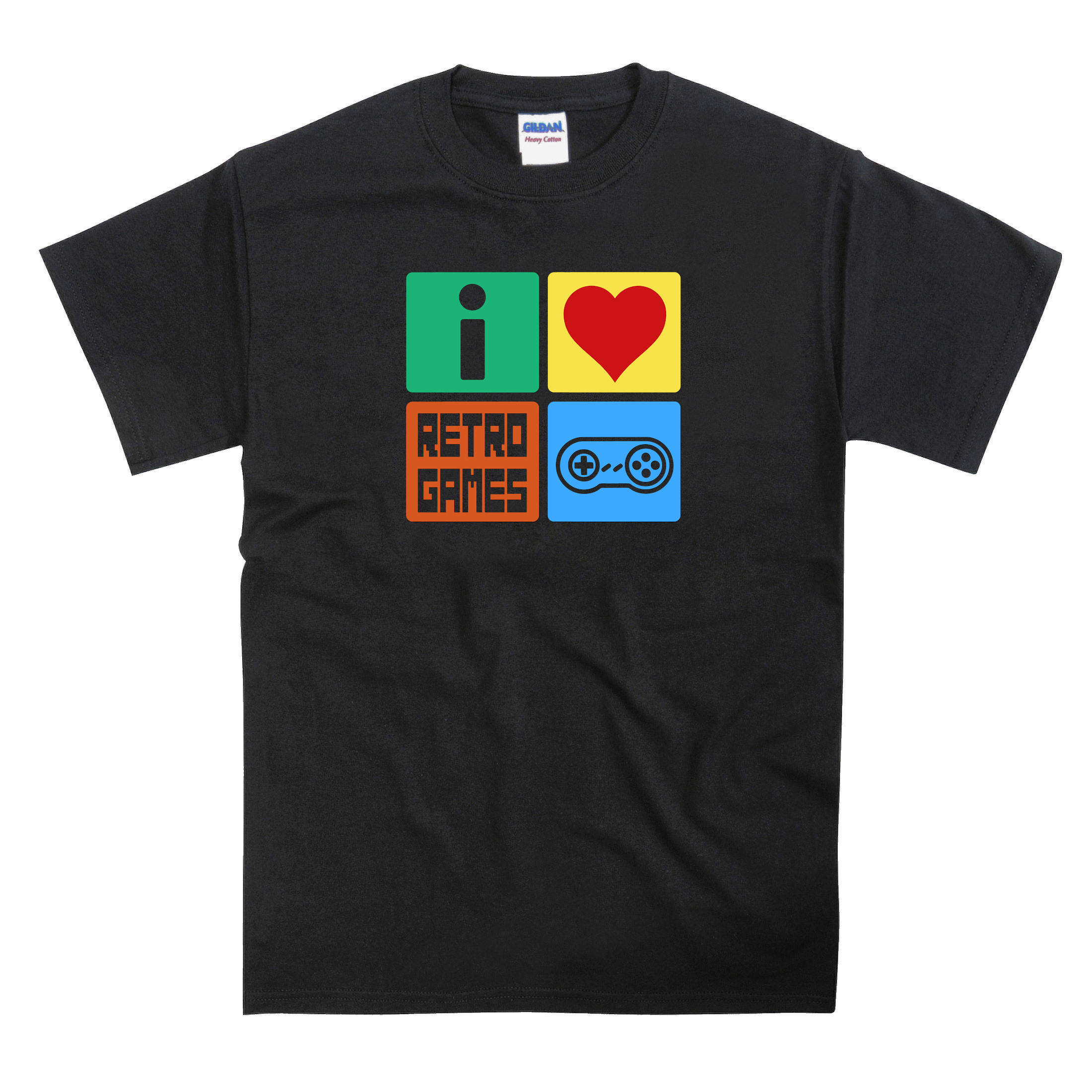 Image of I Love Retro Games Snes Super Nintendo Tribute T-Shirt