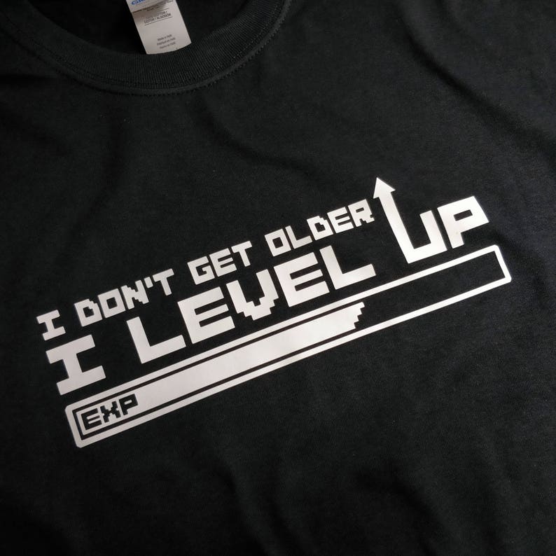 Birthday RPG Level Up T-shirt White Version image 6