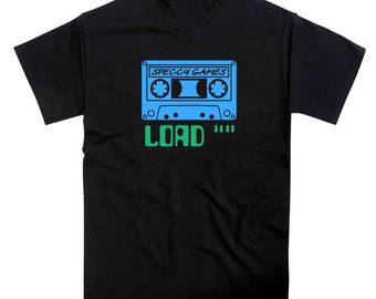 LOAD Spectrum Game Cassette Tape Tshirt