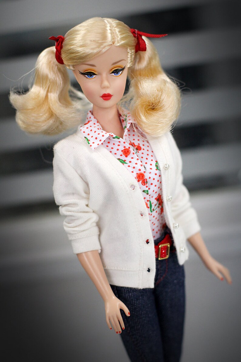 Cardigan PDF Pattern Download for Silkstone barbie Dolls and | Etsy