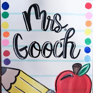 Hand painted clipboard