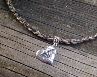 Horse Hair Necklace, Personalized Equestrian Gift, Equestrian Keepsake, Made with your horse&#39;s hair
