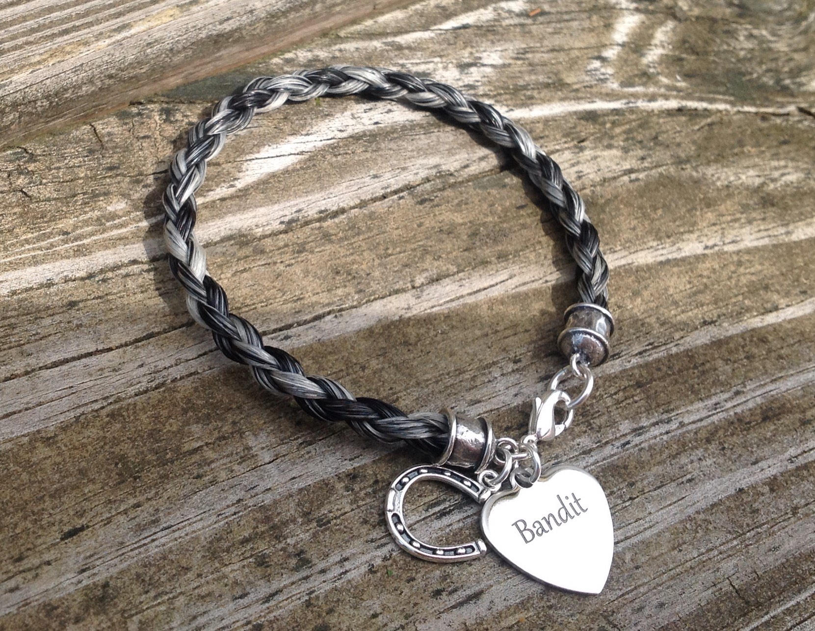 Personalized Horsehair Bracelet Horse Tail Bracelet Etsy