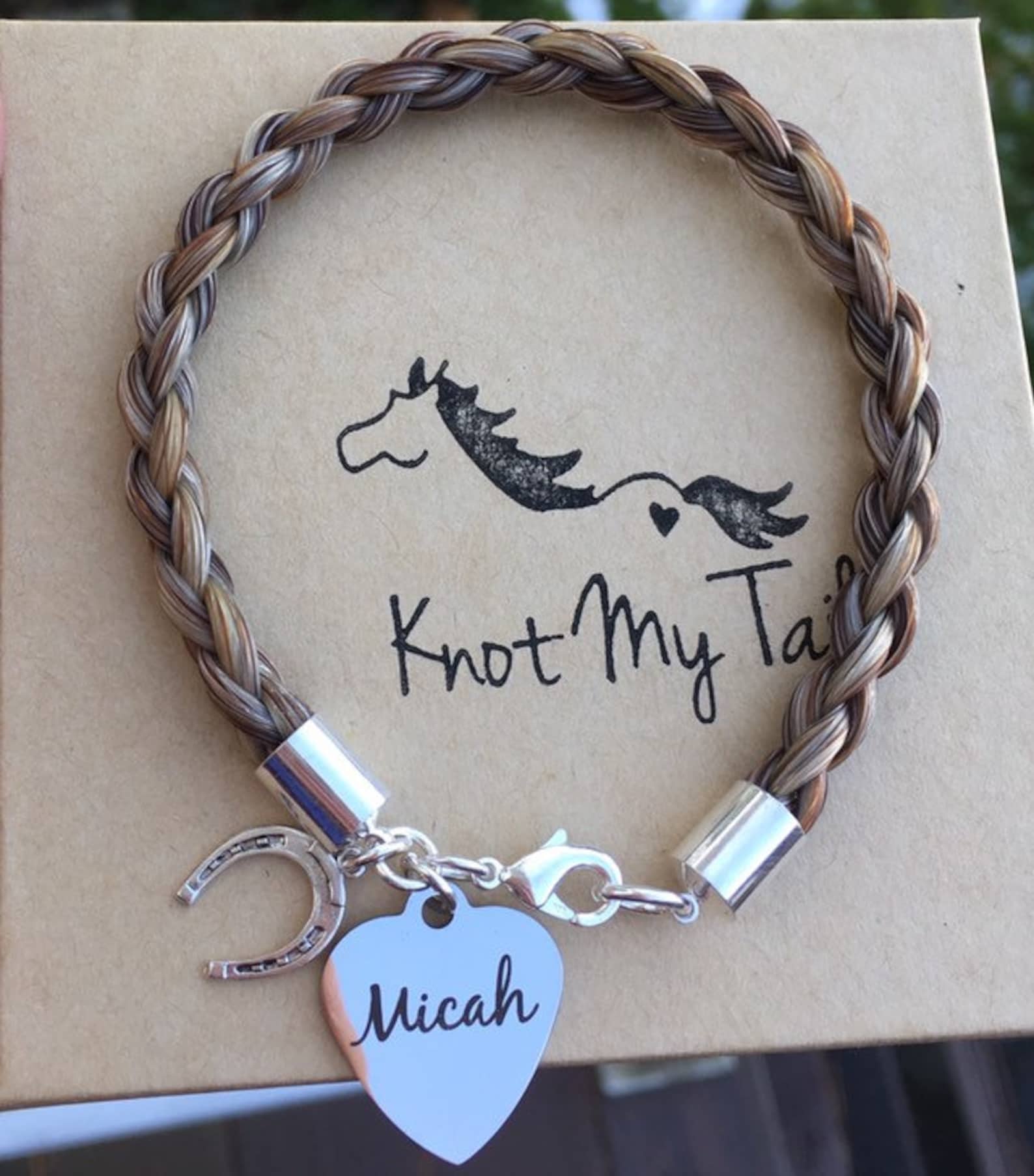Personalized Horsehair Bracelet Horse Tail Bracelet Etsy