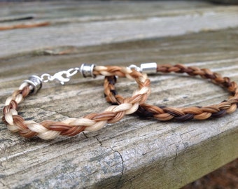 Custom Horsehair Bracelet - Horse Tail Bracelet Western Equestrian Keepsake