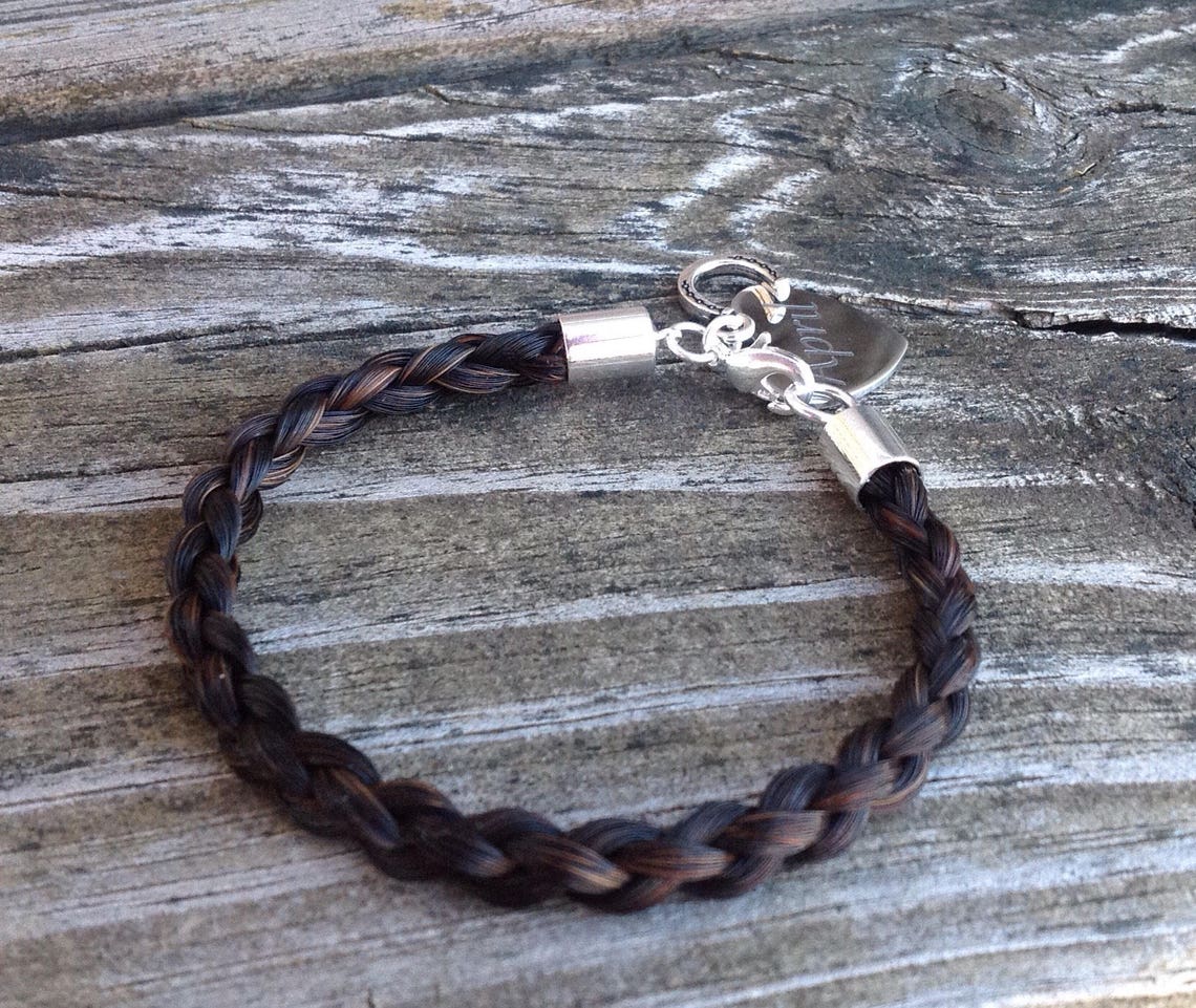 Personalized Horsehair Bracelet Horse Tail Bracelet Etsy