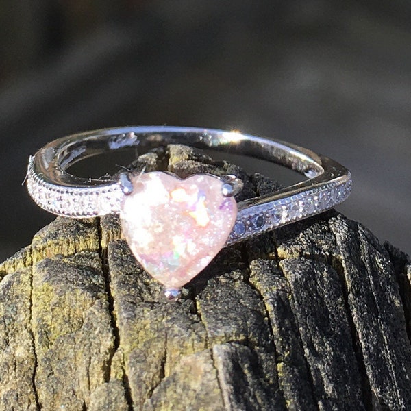 Cremation Ring Pet Ash Ring, Sterling Crystal Ring, Pet Ashes, Heart Ring, Heart Cremation Ring, Pet Cremation Jewelry, Always in my Heart