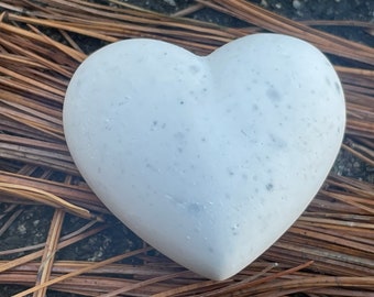 PACK OF 3 — Parting Stone, Cremation Stone, Heart Memorial Stone, Heart Urn, Puffy Heart Stone, Non Resin