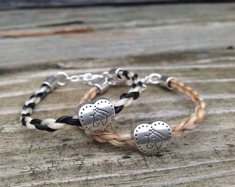 Horse Hair Bracelet - Pony Love Bracelet - Gift - Stock hair or Your Horse's Hair!
