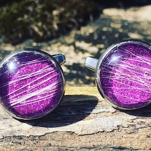 Horse Hair Cufflinks, Horse Hair Jewelry, Custome Cufflinks, Equine Memorial, Gift for Him