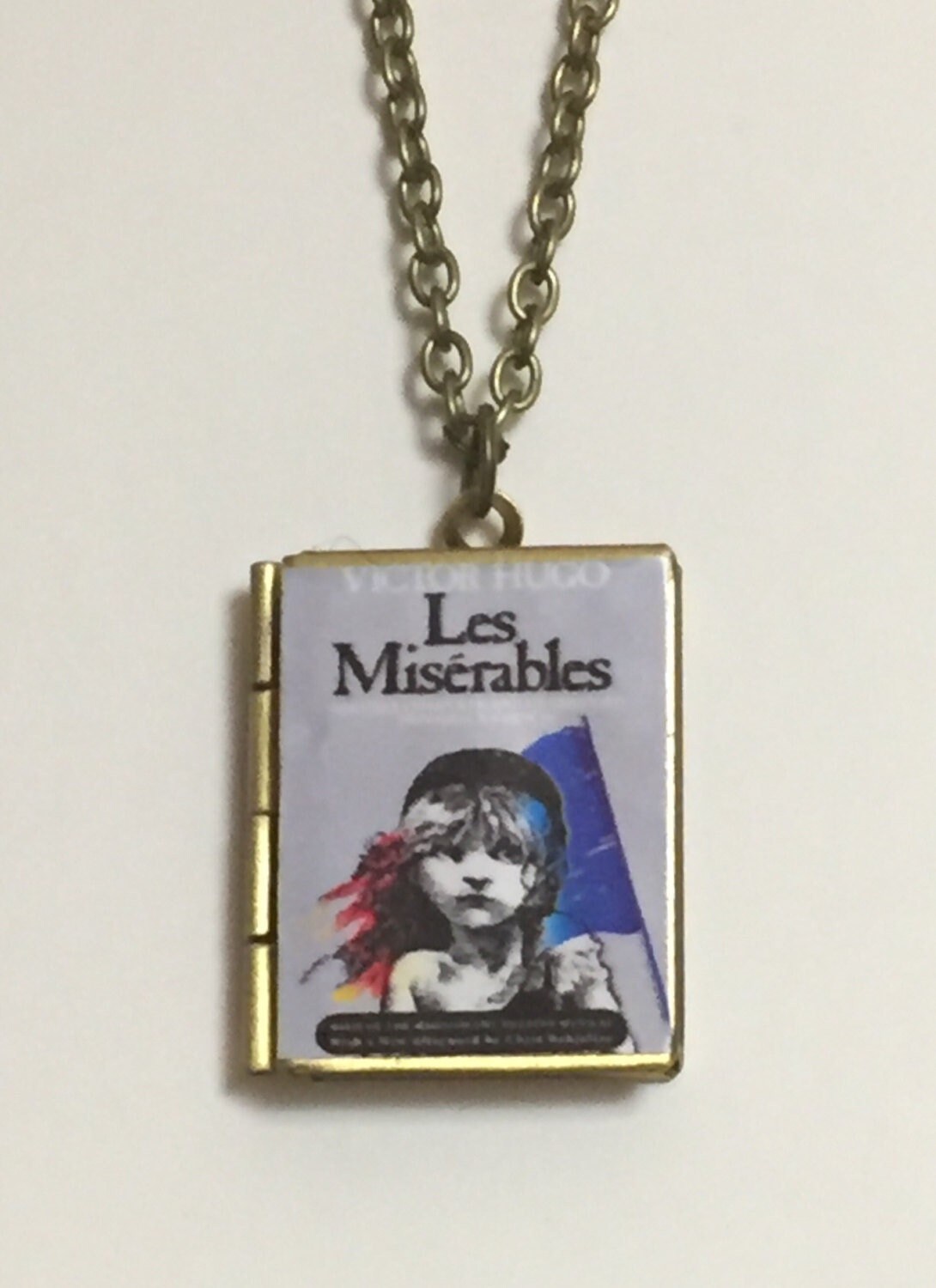Les Miserables Book Cover Locket