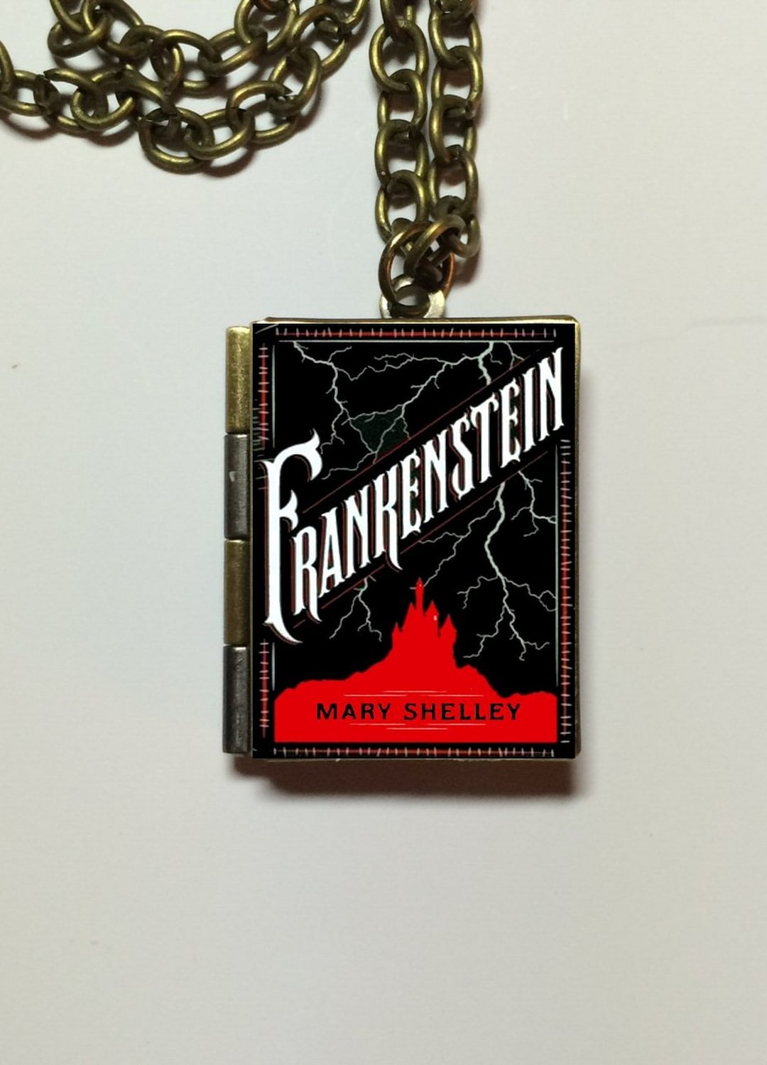Frankenstein Book Locket Etsy