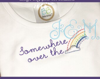 rainbow lettering etsy