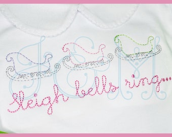 Slitta Trio Vintage Bean Stitch Macchina Ricamo Design 5x7 6x10