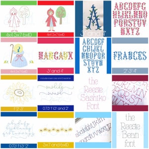 June 5,2019 Weekly Design Package Bundle Vintage Style Machine Embroidery Design