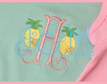 Mini Pineapple Motif Embroidery Design