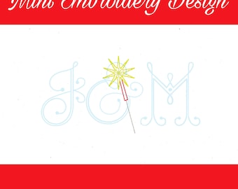 40er Juli Wunderkerze Mini Vintage Stitch Vintage Style Stickdatei