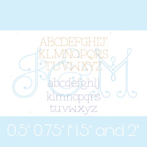 The Kyle Font Classic Block Serif Quick Stitch Bean Running Small Embroidery Font Vintage Style Machine Embroidery Design