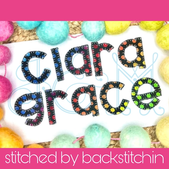 Funky Alphabet Applique