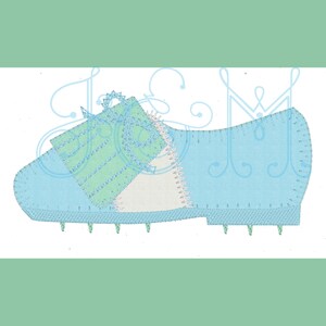 4x4 Golf Cleat Shoe Vintage Style Applique Machine Embroidery Design