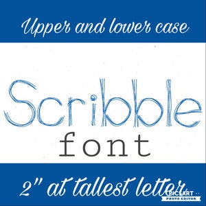 Scribble Font Hand Written Bean Stitch Embroidery Font Vintage Style Machine Embroidery Design