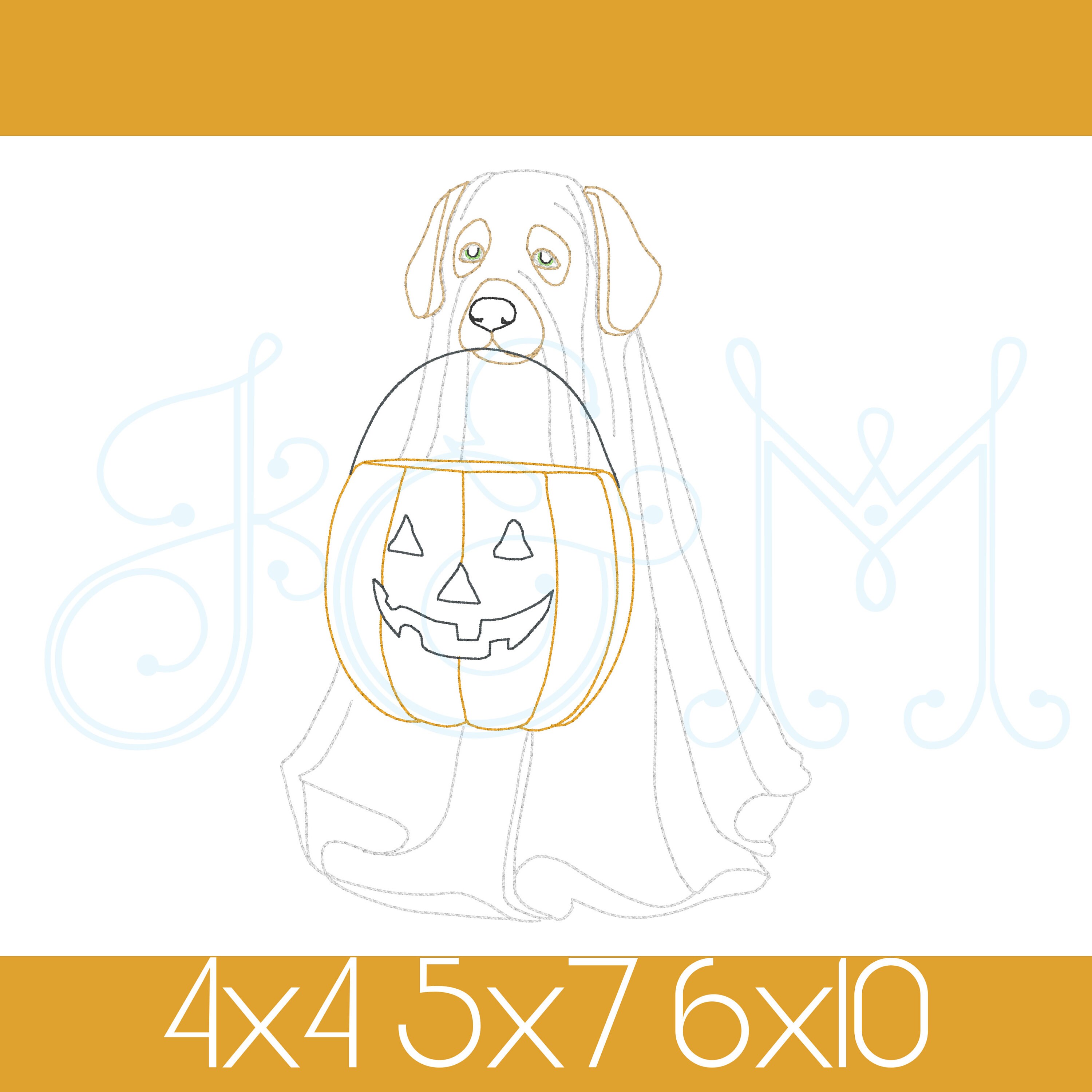 Cute Puppy Dog in Ghost Halloween Costume With Pumpkin Bucket Bean ...