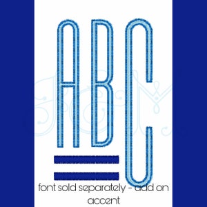 Two Line Dash Underline Accent Add On Monogram Frame Vintage Style Machine Embroidery Design