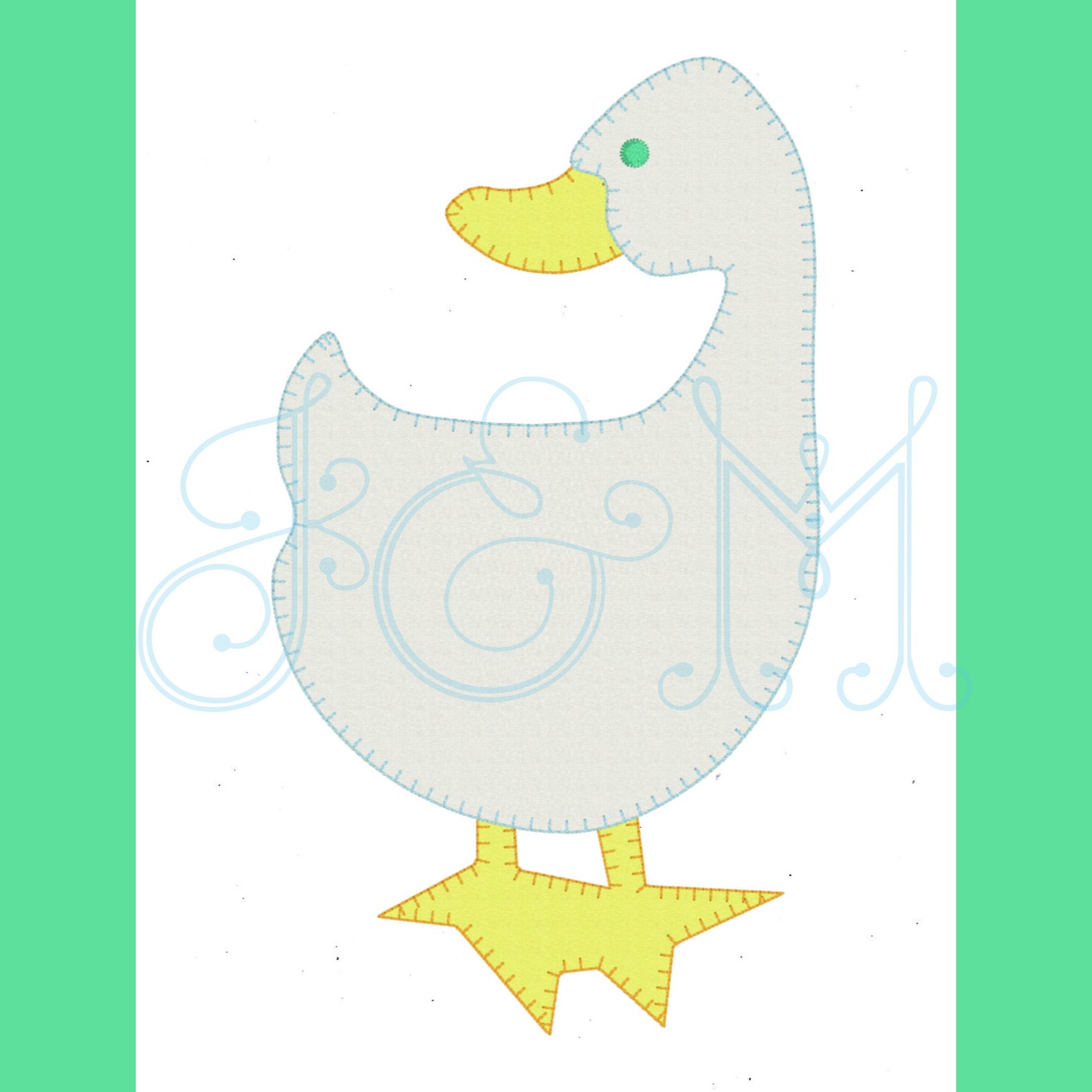 Simple Goose Vintage Style Blanket Stitch Applique Machine - Etsy