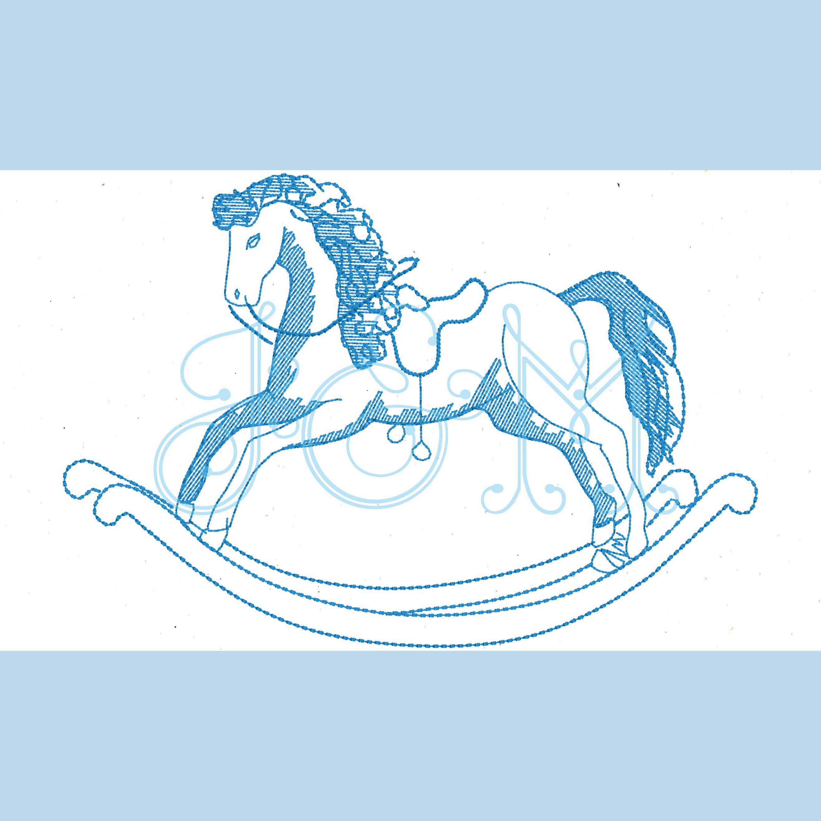 Лошадка качалка эскиз