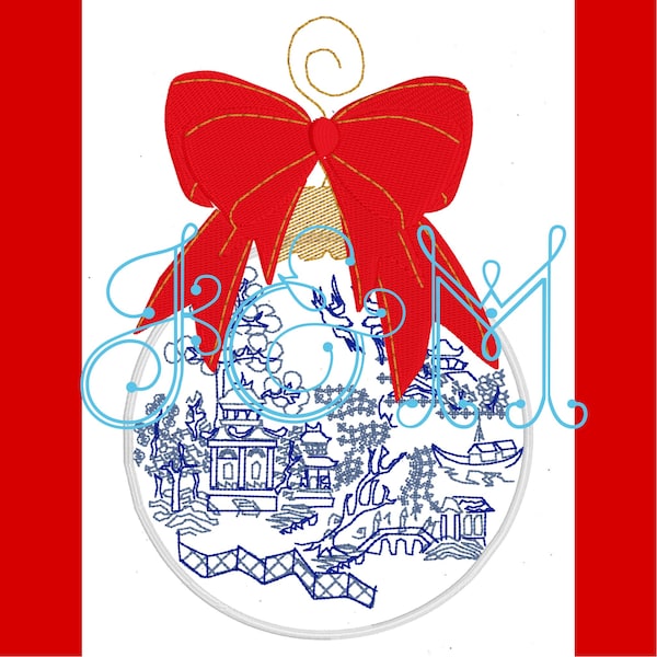 Chinoiserie Christmas Ornaments Etsy