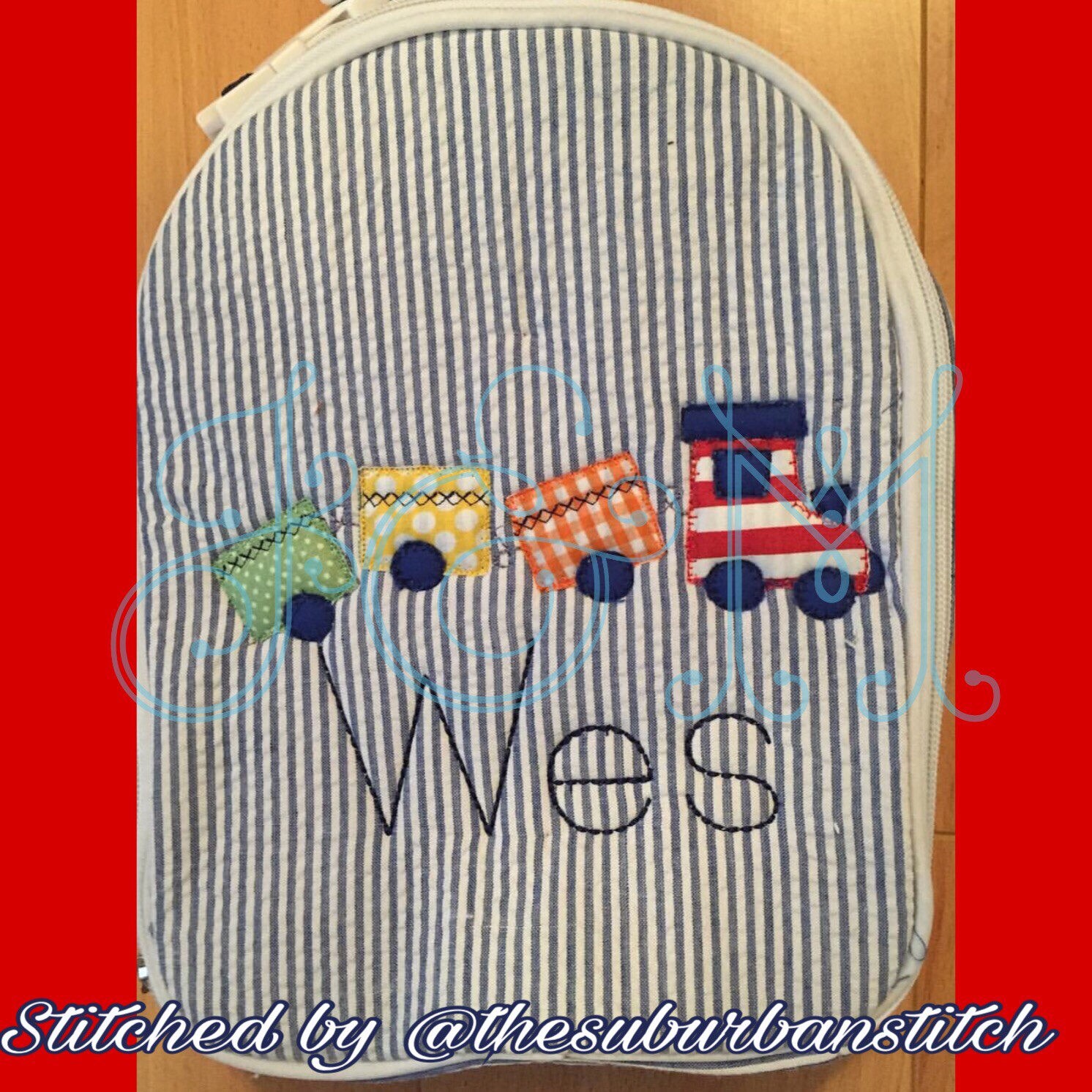 Machine Applique Train Train Applique Machine Embroidery Design, Vintage Style (digital ...