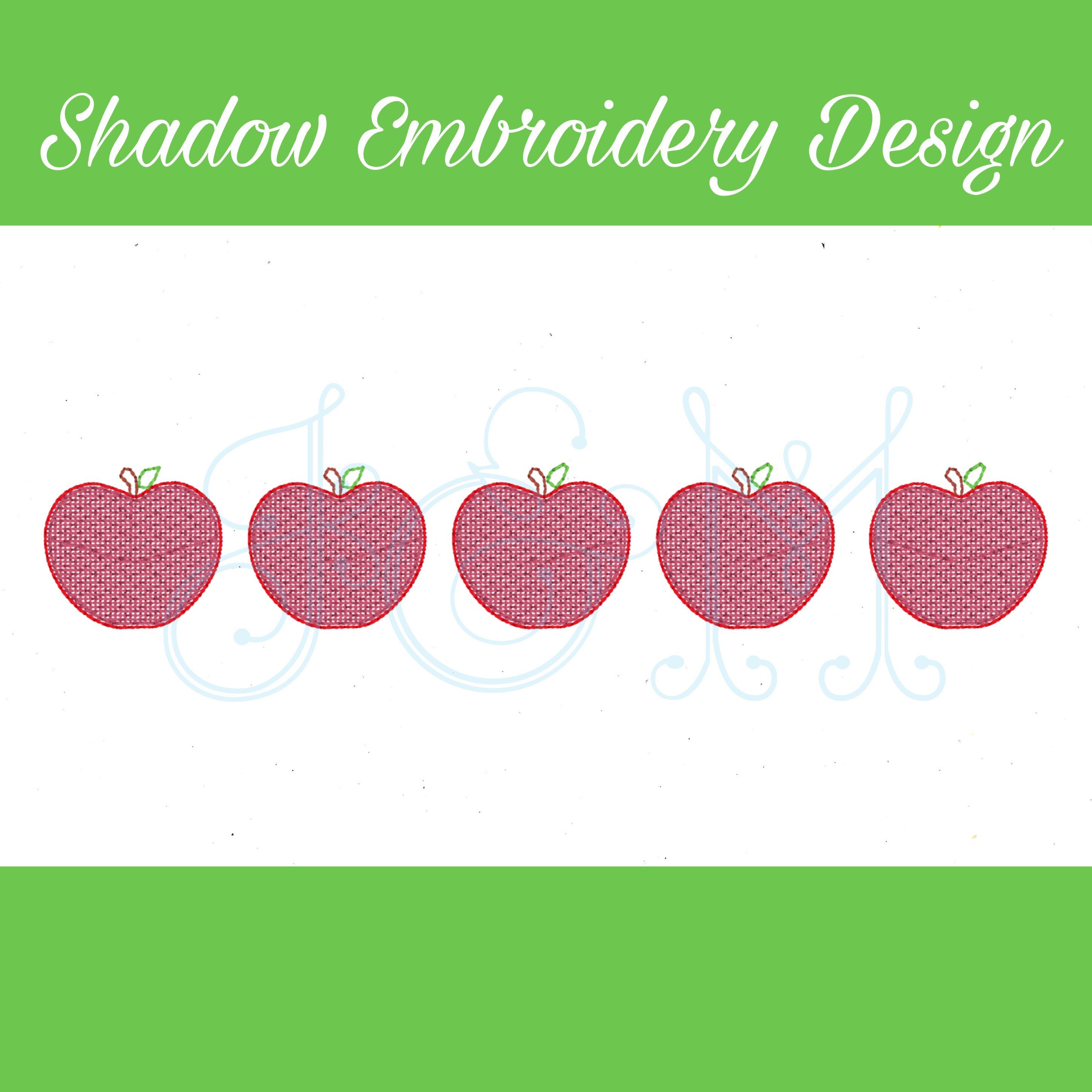 Apple Line Shadow Work Sketch Outline Vintage Stitch Machine