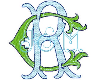 Intertwined A R Monogram Intertwined Monogram - Etsy