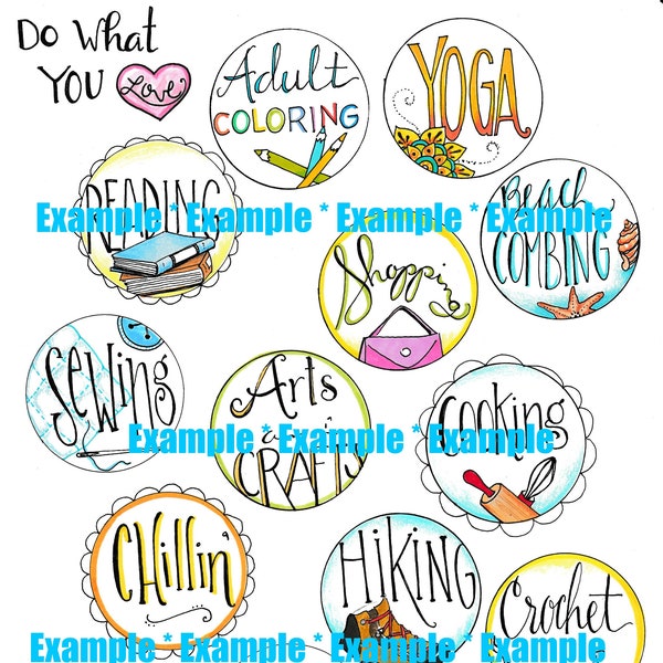 Collage Sheet DO WHAT you LOVE - Digital Download File