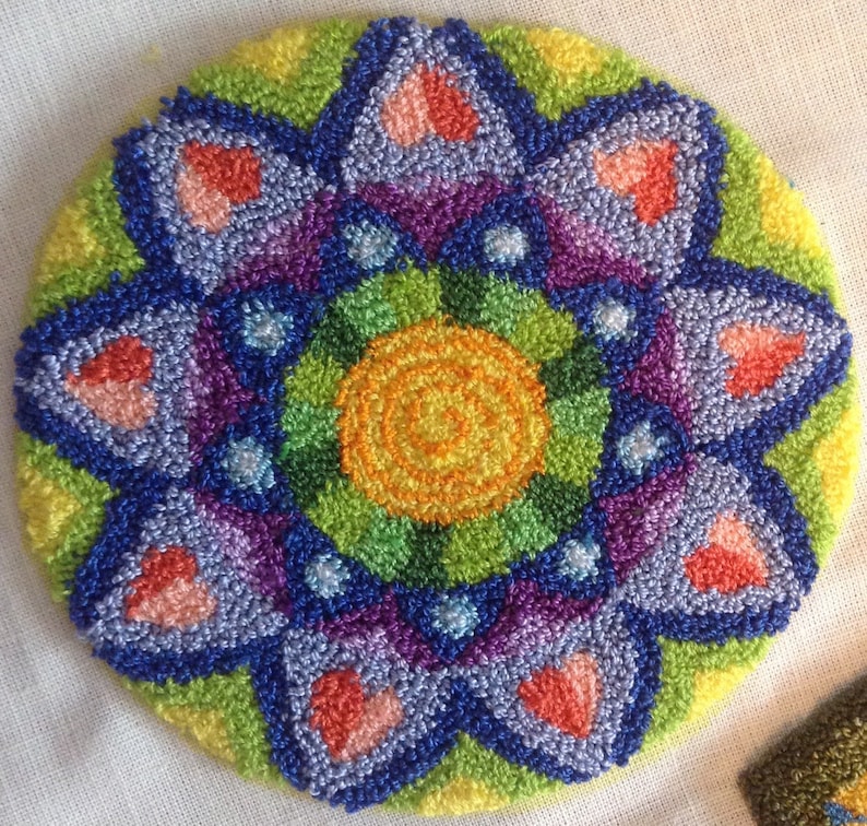Punch Needle Pattern MANDALA Etsy